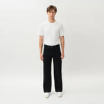 Full-body front view of the Wide Flextech™ Jeans in black