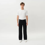 Full-body front view of the Wide Flextech™ Jeans in black