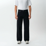 Front view of the Wide Flextech™ Jeans in black with a relaxed wide-leg fit