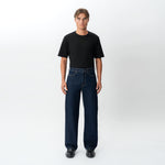 Full-body front view of the Wide Flextech™ Jeans in dark blue