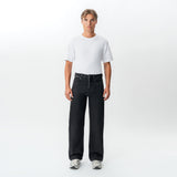 Alternate full-body front view of the Wide Flextech™ Jeans in faded black