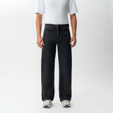 Front view of the Wide Flextech™ Jeans in faded black with a relaxed wide-leg fit