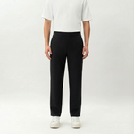 Black Socrates Classic Pant by Nothing’s Something with straight-leg fit and clean waistband
