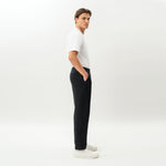 Side view of the Socrates Classic straight-leg pant in black
