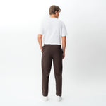 Back view of the Socrates Classic straight-leg pant in brown
