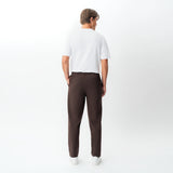 Back view of the Socrates Classic straight-leg pant in brown
