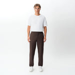 Alternate full-body front view of the Socrates Classic pant in brown
