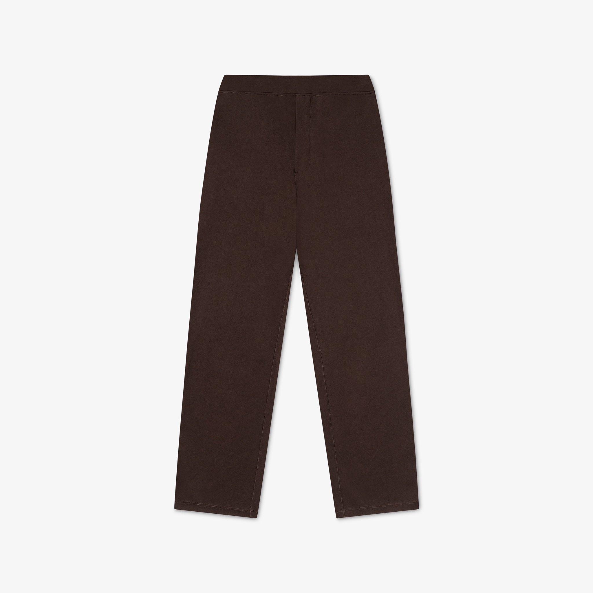 Technical flat view of the Socrates Classic straight-leg pant in brown
