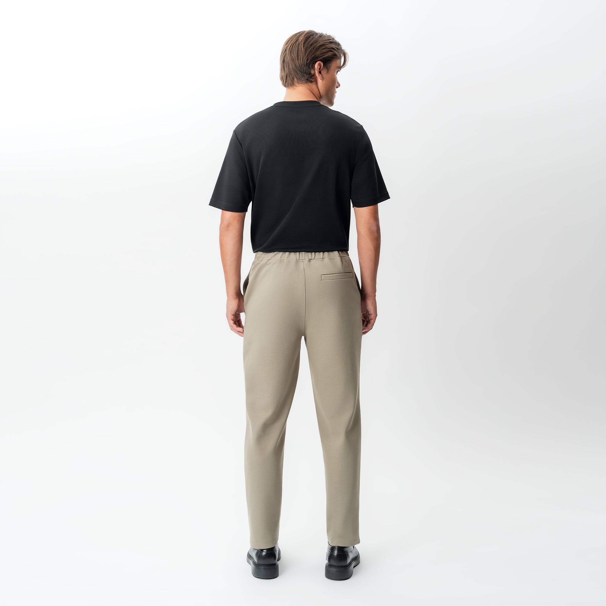 Back view of the Socrates Classic straight-leg pant in khaki
