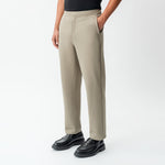 Angled front view of the Socrates Classic straight-leg pant in khaki

