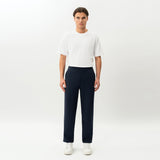 Full-body front view of the Socrates Classic straight-leg pant in navy
