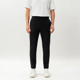 Black Socrates Slim Pant by Nothing’s Something with slim tapered fit and clean waistband