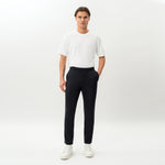 Alternate styled look featuring the black Socrates Slim Pant
