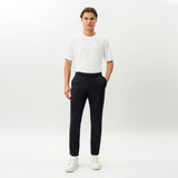 Alternate styled look featuring the black Socrates Slim Pant
