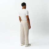 Back view of the Socrates wide-leg pant in beige