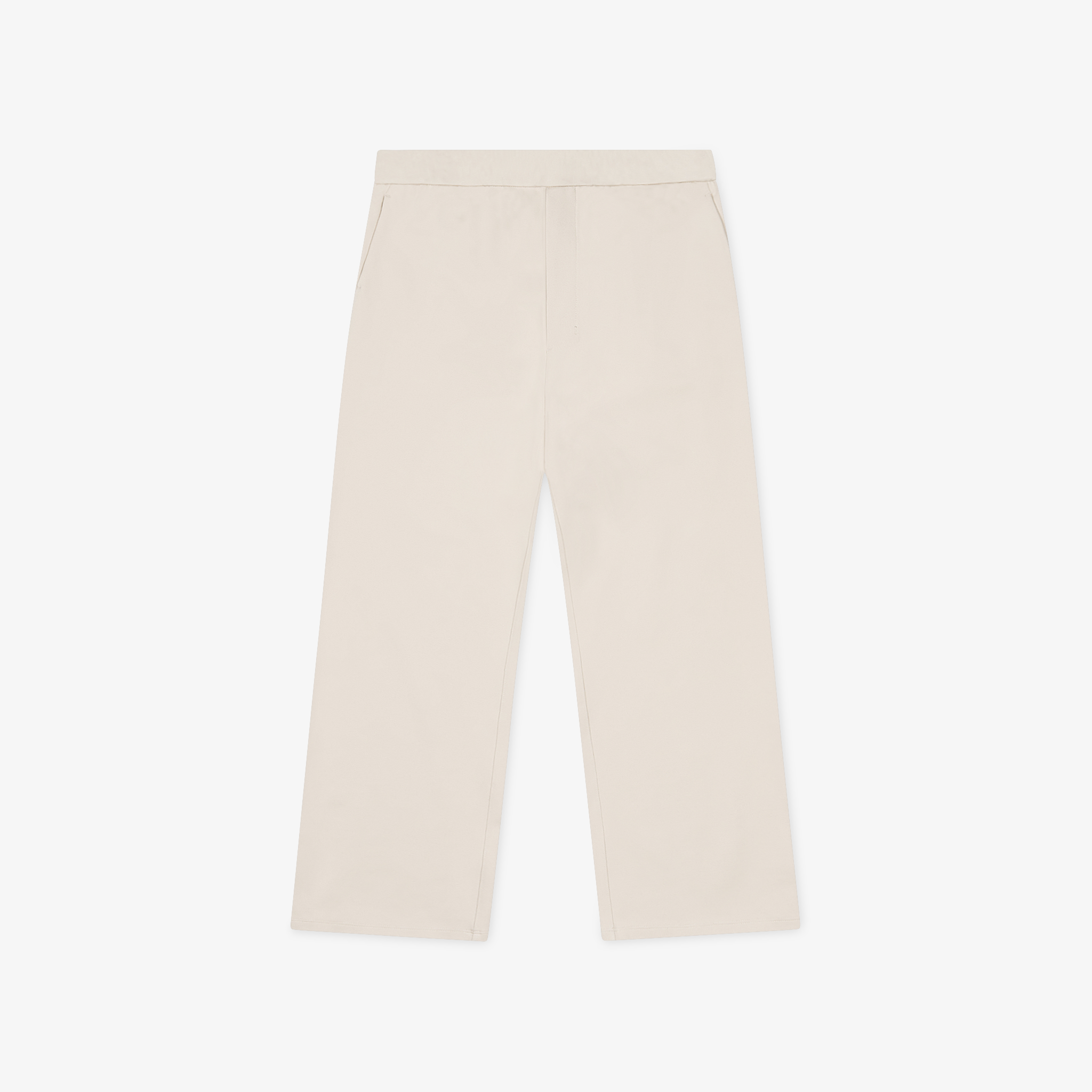 Technical flat view of the Socrates wide-leg pant in beige