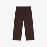 Technical flat view of the Socrates wide-leg pant in brown