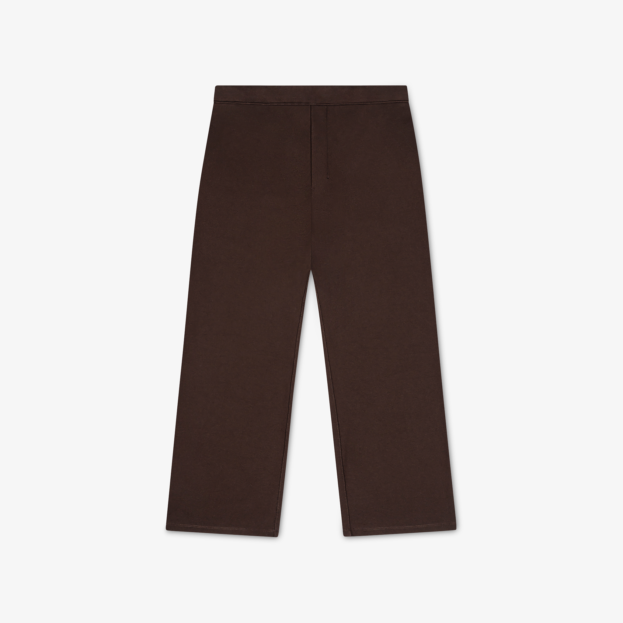 Technical flat view of the Socrates wide-leg pant in brown
