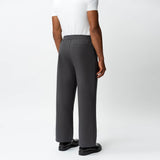 Back view of the Socrates wide-leg pant in grey