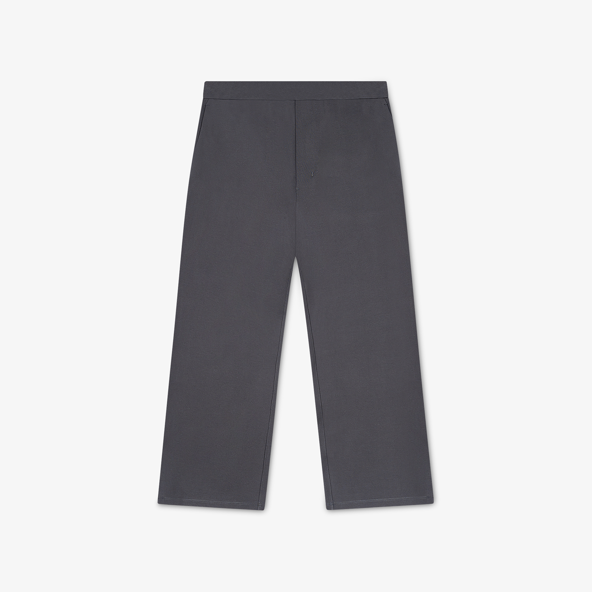 Technical flat view of the Socrates wide-leg pant in grey