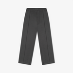 Technical flat view of the grey Socrates wide-leg pleated pant
