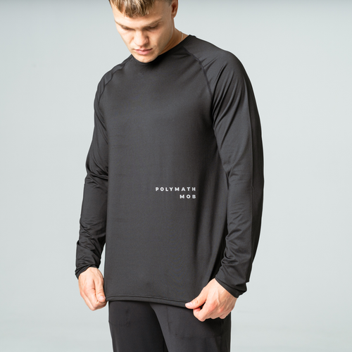 Off-White Black Active Reflective Compression Long Sleeve T-Shirt